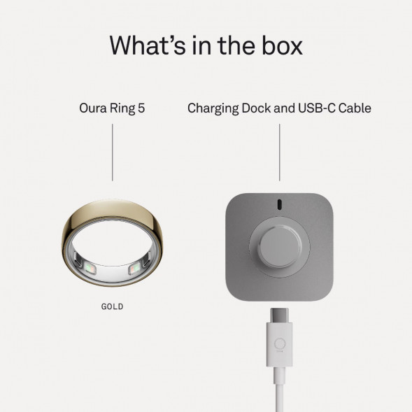 Умное кольцо Oura Ring 5 (размер 8), золотой/Gold в Стерлитамаке