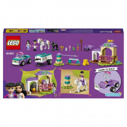 Конструктор LEGO Friends 41441 Тренировка лошади и прицеп для перевозки