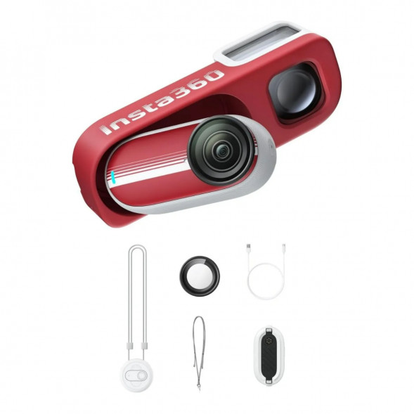 Экшн-камера Insta360 Go 3S Retro Bundle Special Edition 128ГБ, Red в Стерлитамаке