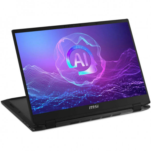Ноутбук трансформер MSI Summit 16 AI Evo A2HMTG-057RU (16&amp;quot;, IPS, Intel Core Ultra 7 255H 2ГГц, 16 ядер, 16ГБ LPDDR5, 1ТБ SSD, Intel Arc 140T, Windows 11 Home), черный в Стерлитамаке