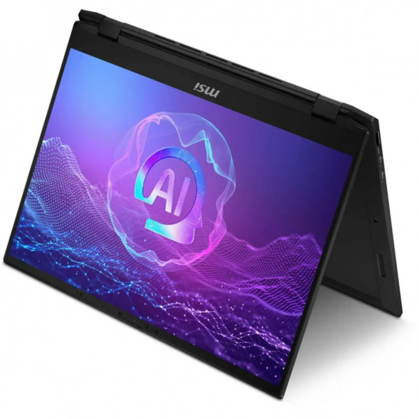 Ноутбук трансформер MSI Summit 16 AI Evo A2HMTG-057RU (16&amp;quot;, IPS, Intel Core Ultra 7 255H 2ГГц, 16 ядер, 16ГБ LPDDR5, 1ТБ SSD, Intel Arc 140T, Windows 11 Home), черный в Стерлитамаке