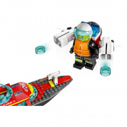 Конструктор LEGO City 60373 "Пожарно-спасательная лодка", 144 деталей